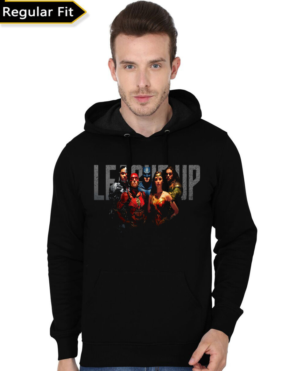 Justice League Level Up Black Hoodie