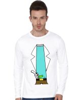 Rick Body White Full Sleeve T-Shirt