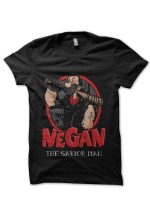 "Negan The Savior Man Old" Black T-Shirt