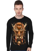 Be Owlsome Black Full Sleeve T-Shirt