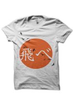 Haikyuu!! Karasuno Fly" White T-Shirt