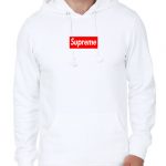 Supreme White Hoodie