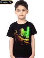Master Yoda Kids Black T-Shirt