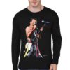 Queen - Freddie Mercury Black Full Sleeve T-Shirt