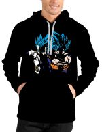 Dragon Ball Super Vegeta Super Saiyan Blue Black Hoodie
