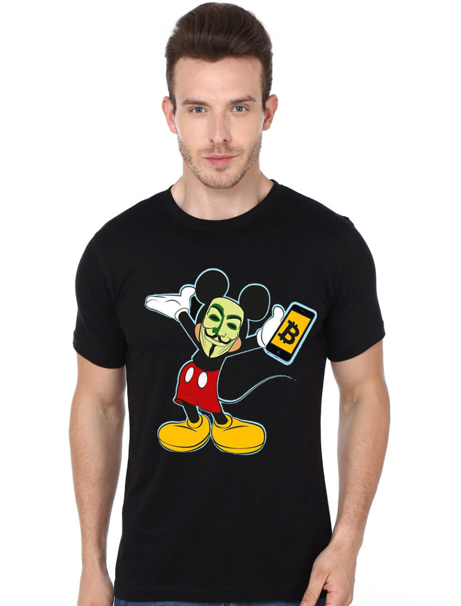 Bitcoin Mickey Black T-Shirt