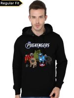 Pugvengers Black Hoodie