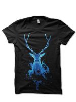 Expecto Patronum Deer Black T-Shirt