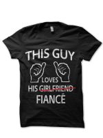 This Girl Loves Her Boyfriend Black T-Shirt