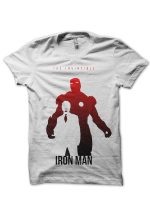 The Invincible Iron Man White T-Shirt