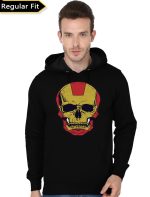 Iron Man Skull Black Hoodie