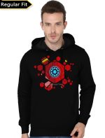 Arc Reactor Black Hoodie