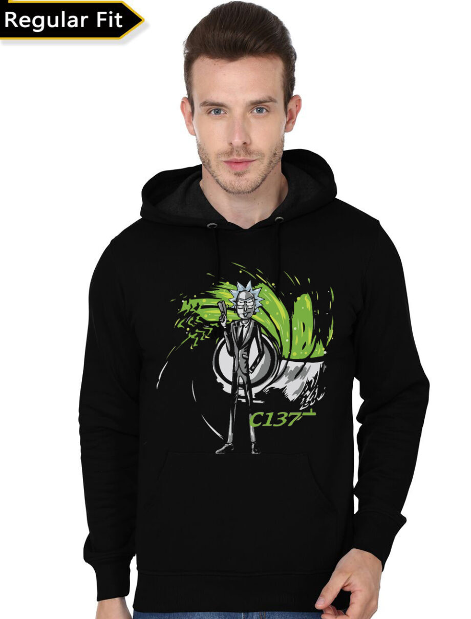 Rick C-137 Black Hoodie