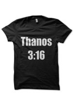 Thanoes 3:16 Black T-Shirt
