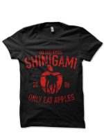 Do You Know, Shinigami Only Eat Apples Black T-Shirt