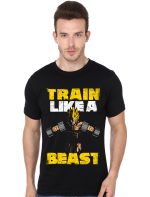 Train Like A Beast Black T-Shirt