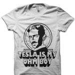 Tesla Is My OHM Boy Black T-Shirt