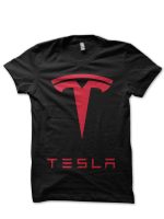 Tesla Logo Black T-Shirt