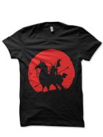 Aku's Shadow Warrior  Black T-Shirt