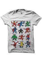 Haring Heroes White T-Shirt