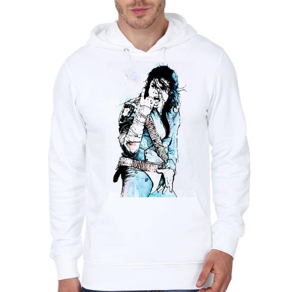 Michael Jackson White Hoodie