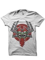 Demon Samurai White T-Shirt