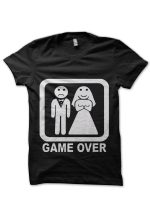 Game Over Wedding Black T-Shirt