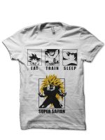 Super Saiyan Life White  T-Shirt