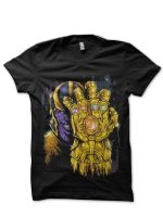 Thanos Infinity Gauntlet  Black T-Shirt
