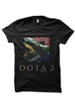 Canadian New Flag Dota 2 Black T-Shirt