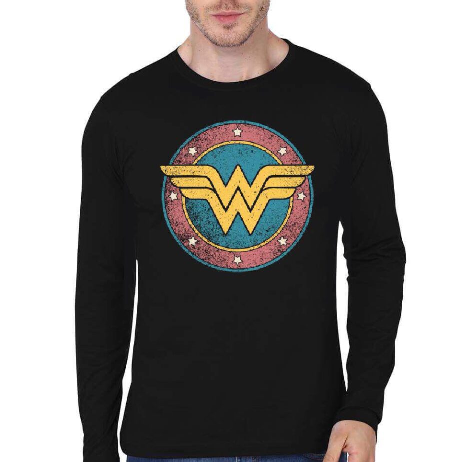 Wonder Woman Black Full Sleeve T-Shirt