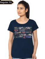 Somebody I Can Kiss Navy Blue T-Shirt