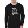Stranger Things Black Full Sleeve T-Shirt