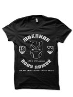 "Wakanda Panthers" Black T-Shirt
