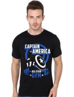Captain America Black T-Shirt