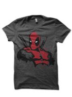 Traje De Deadpool Charcoal Grey T-Shirt
