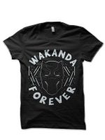 Wakanda Forever - Black Panther Black T-Shirt
