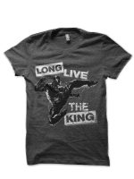 Black Panther - Long Live The King Charcoal Grey T-Shirt