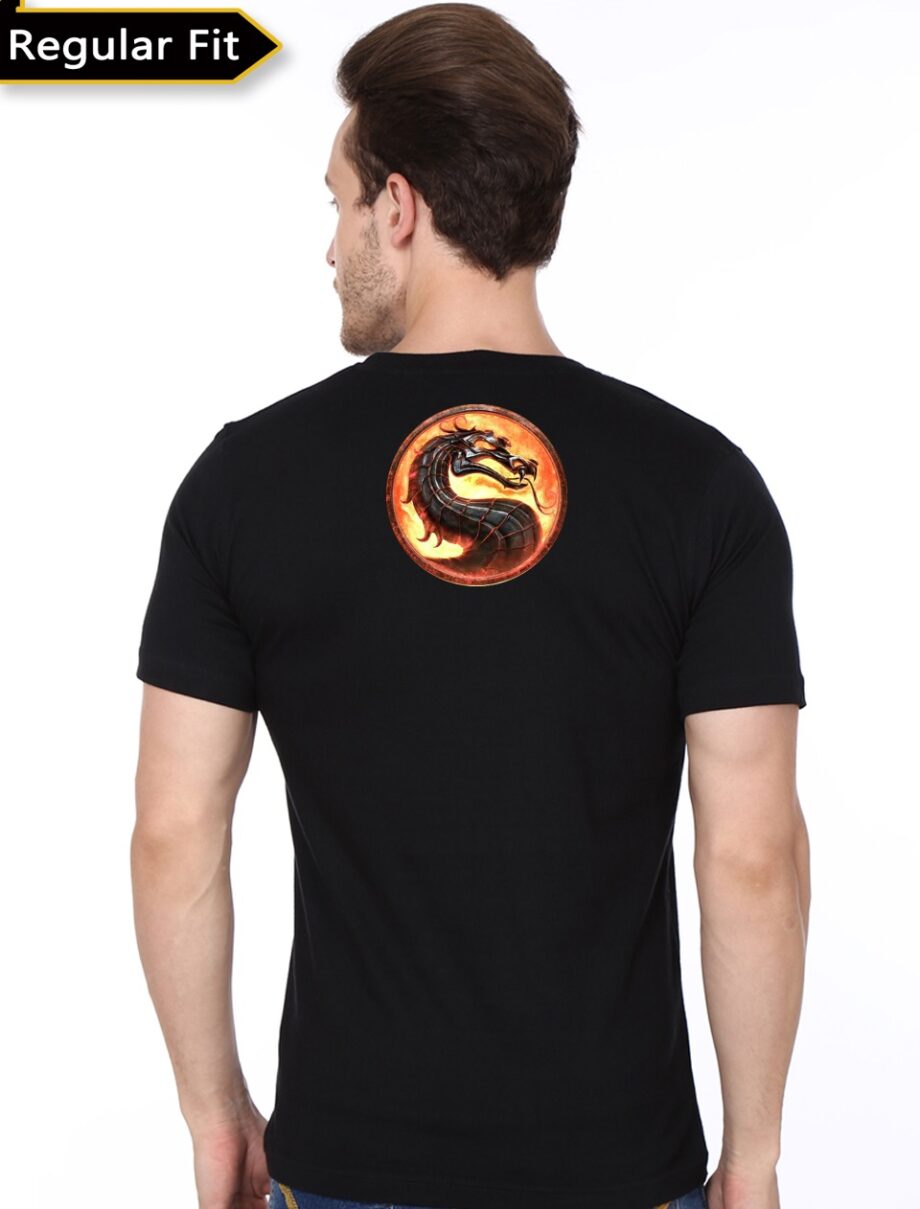 Scorpion Batman Mortal Kombat Black T-Shirt