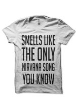 Nirvana Lyrics White T-Shirt