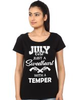 Just A Sweetheart With Temper Black Top