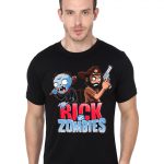 Rick vs. Zombies Black T-Shirt