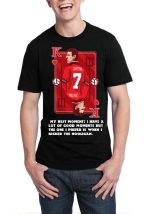The King Cantona - Manchester United Black T-Shirt