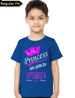 Princess Are Born In September 14 Kids T-Shirt
