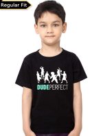 Dude Perfect Black Kid's Unisex T-Shirt