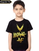 Logang AF Kid's Black Unisex T-Shirt
