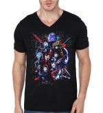 Avengers Infinity War Black V-Neck T-Shirt