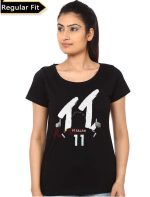 Mohamed Salah Girl's Black T-Shirt