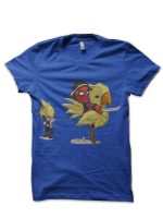 Deadpool Cartoon Royal Blue T-Shirt
