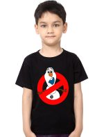 Frozen Kid's Black Unisex T-Shirt